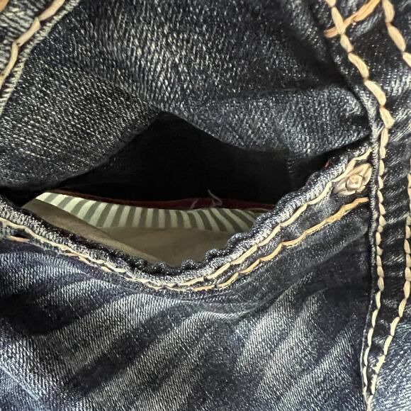 Rock Revival Jeans Kelly‎ Skinny Medium Wash Denim Pants Women's 28 Flap Pocket - Picture 5 of 15